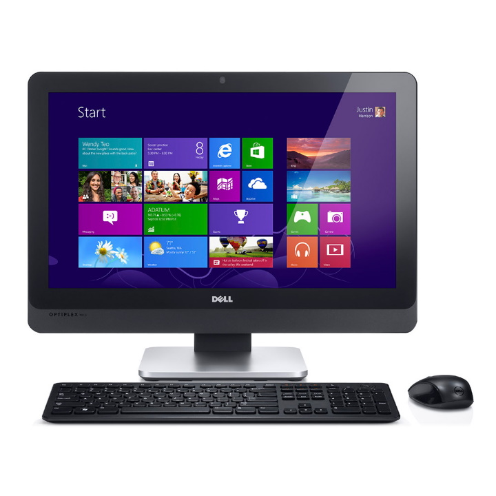 Máy tính All-in-One Dell Optiplex 9010 intel G2020, Ram 4GB, SSD 120GB, Màn 23"  Full HD kèm phím chuột không dây