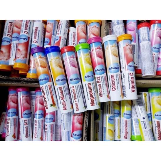 Viên sủi Mivolis bổ sung Vitamin C và các loại khác tăng sức đề kháng - 20 viên/ống | Đủ bill Đức | FREESHIP CHÍNH HÃNG