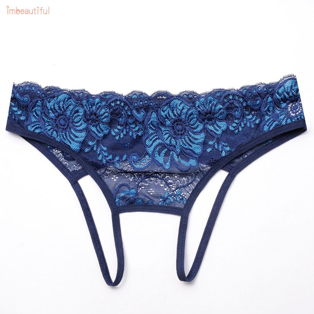 Women Underwear Breathable Women's Lace Panties Crotchless Briefs Lingerie See through Underpants Wetlook Sleepwear | BigBuy360 - bigbuy360.vn