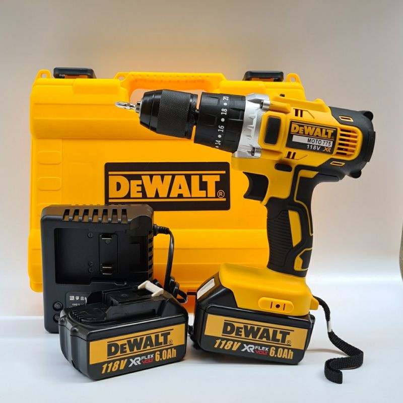 Máy khoan pin cầm tay Dewalt 118V 3 chức năng, khoan tường, khoan bê tông