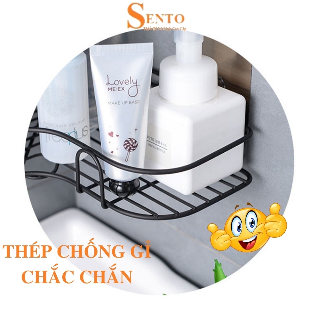 Kệ để đồ nhà tắm SENTO treo tường để sữa tắm đựng gia vị nhà bếp tiện dụng ST29