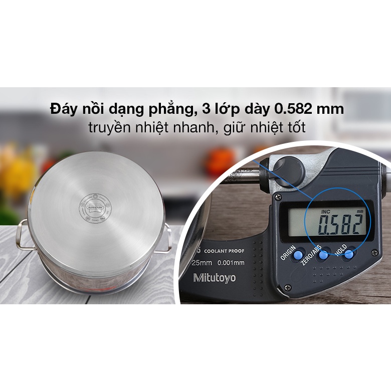 Nồi luộc gà Inox 3 đáy Sunhouse SH-28LG -Hàng chính hãng