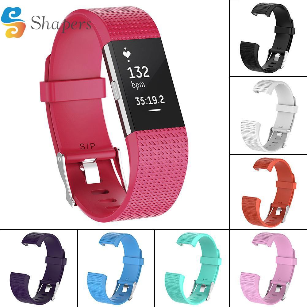 SA Dây Đeo Silicon Mềm Cho Đồng Hồ Fitbit Charge 2