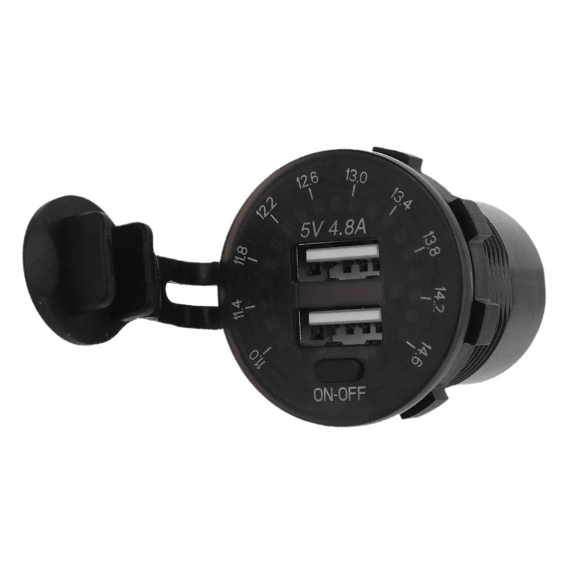 Tẩu Sạc Hai Cổng USB 12V / 24V 18W QC3.0 Chuyên Dụng Cho Xe Hơi