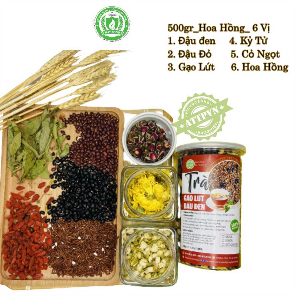 Trà giảm cân thảo mộc hafood, Trà gạo lứt giúp dáng đẹp, lợi sữa tốt cho bà bầu | BigBuy360 - bigbuy360.vn