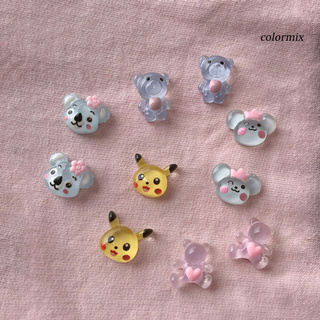 (Hàng Mới Về) 1 Tờ Nhãn Dán Trang Trí Móng Tay Bằng Nhựa Resin Kiểu Hoạt Hình 3d Dễ Thương