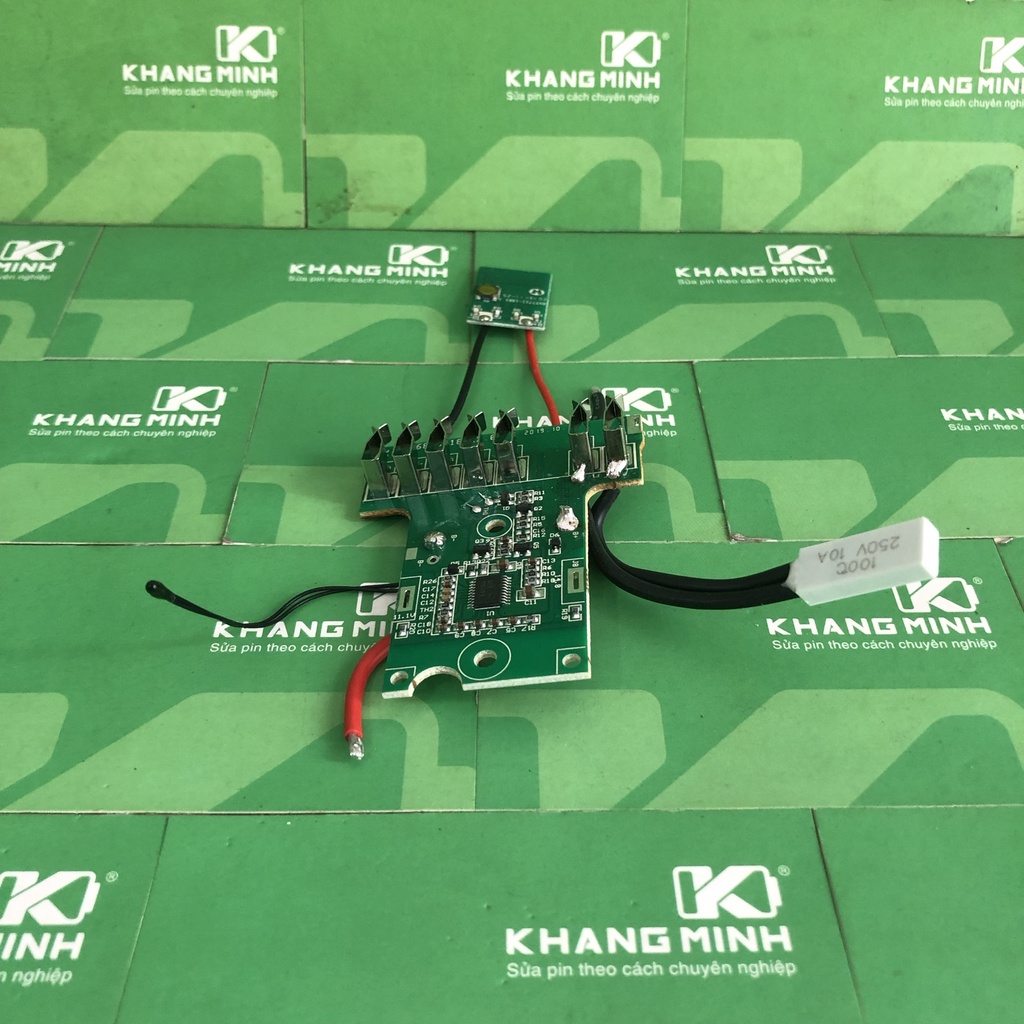Mạch pin Hitachi 5S 18V Led, nhận sạc zin và sạc đầy tự ngắt