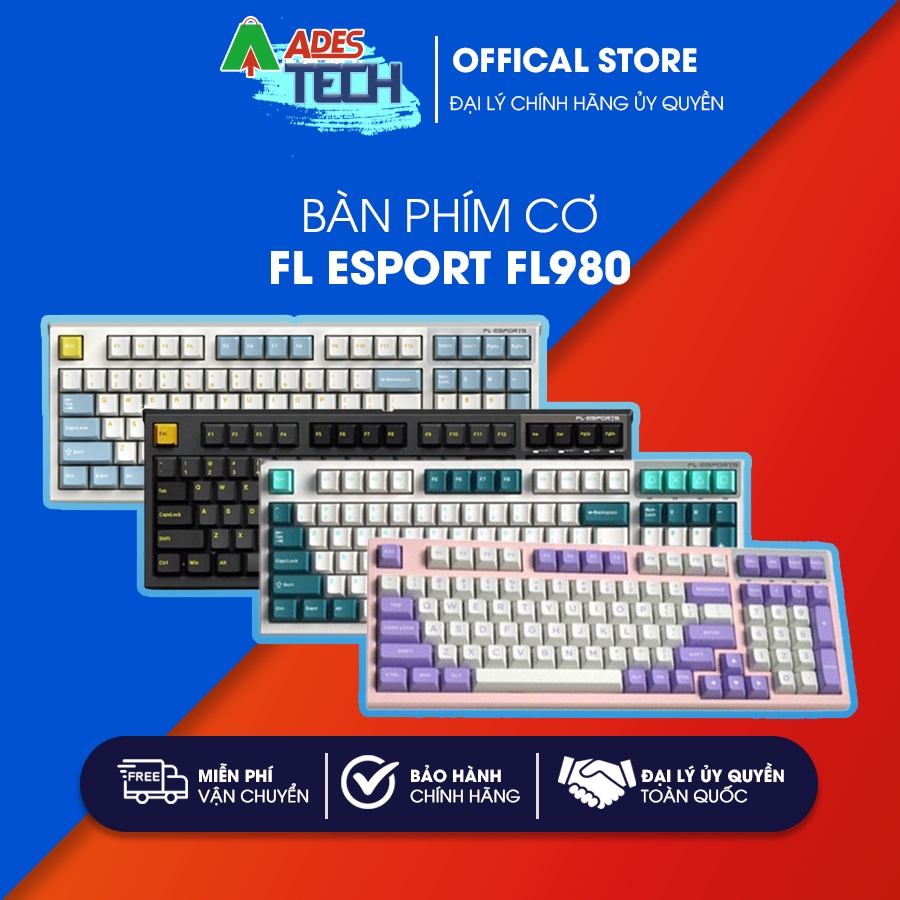 Bàn phím cơ FL Esport FL980 Bảo hành chính hãng