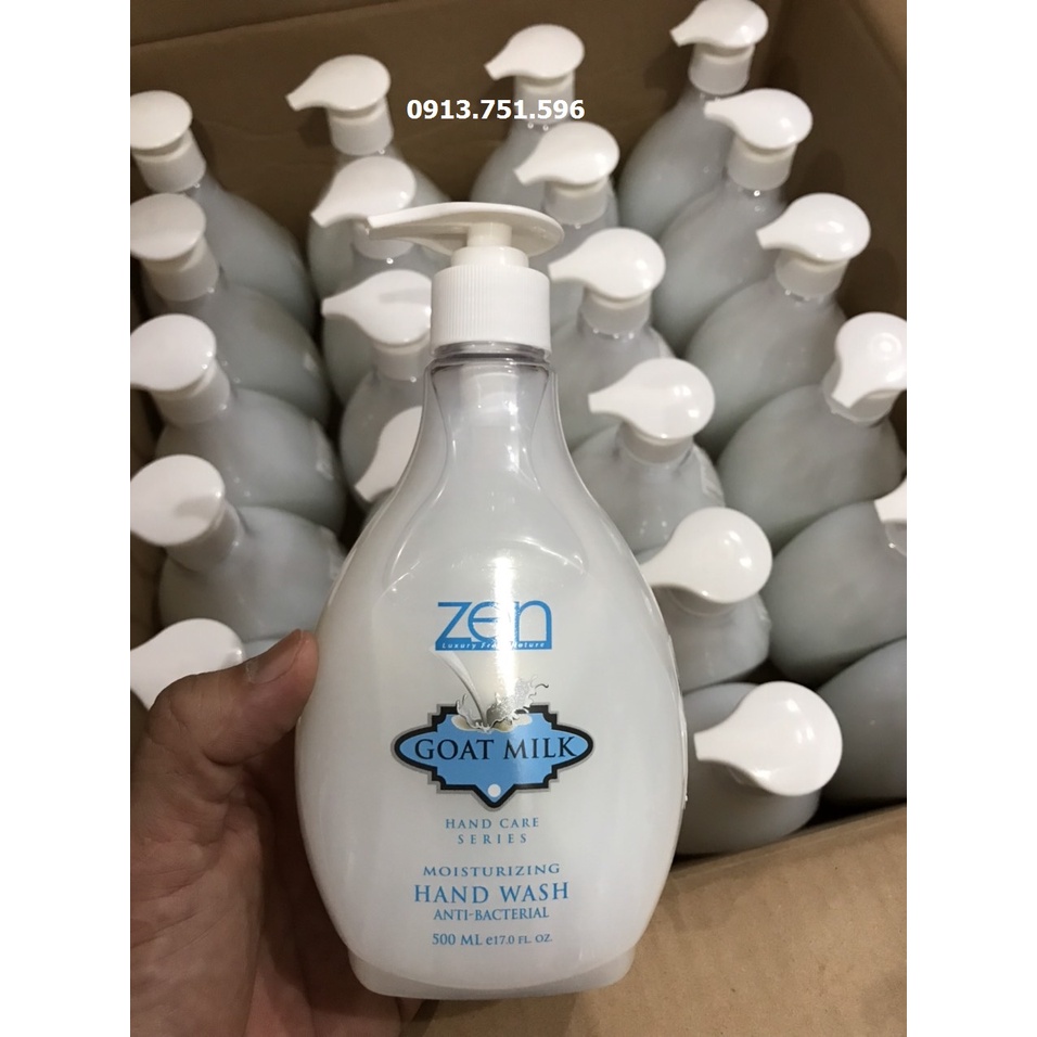 Nước rửa tay dưỡng ẩm, diệt khuẩn ZEN 500ml Malaysia