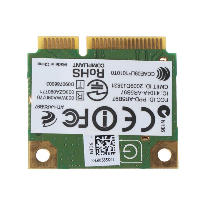 Card WIFI Mini PCI-e AR9287 AR5B97 Cho Win XP 7 32 64