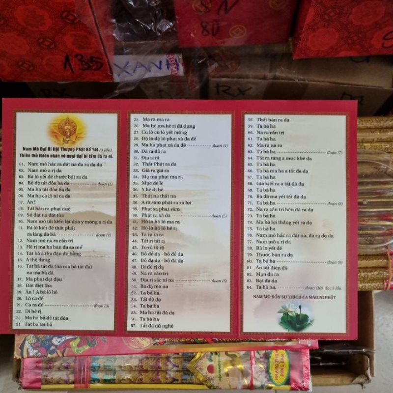 TẤM CHÚ ĐẠI BI