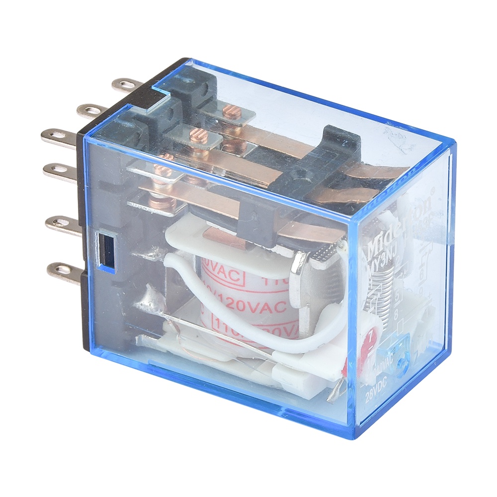 Rơ le điện từ PCBFUN MY2NJ MY2P HH52P DPDT AC 110V 220V DC 12V 24V tiện lợi