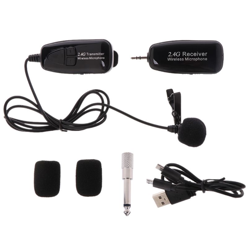 Micro Cài Áo Không Dây zzz 2.4G Có Kẹp Gắn Cổ Áo Dùng Cho Đàn Guitar