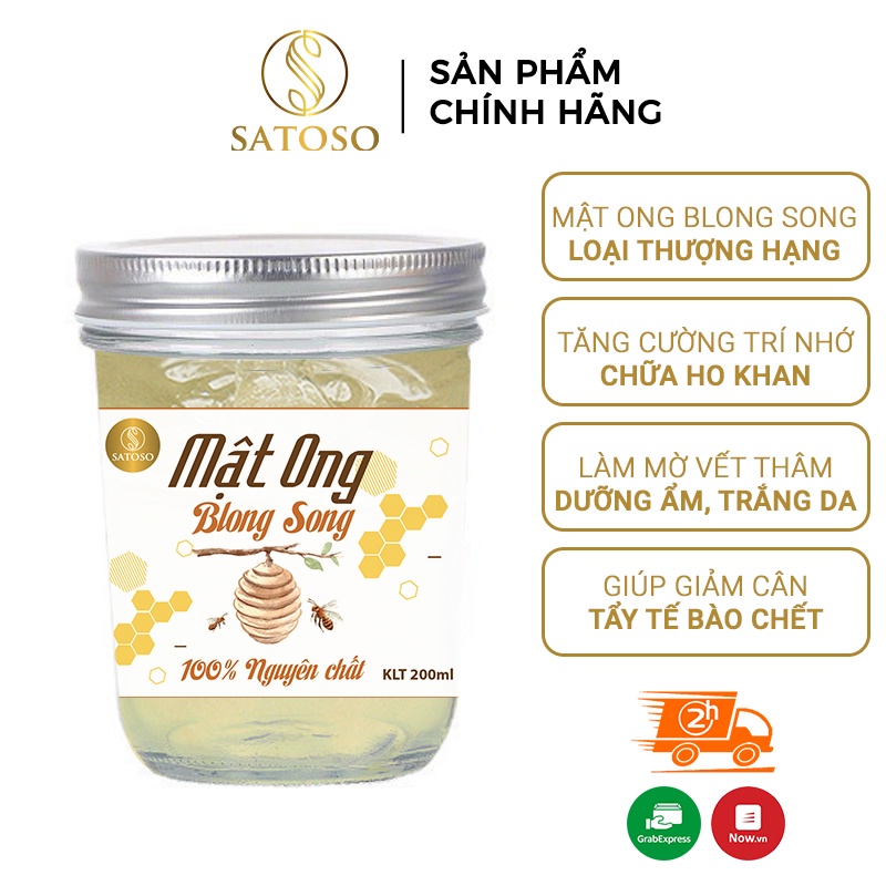 Mật ong trắng hoa Blong Song nguyên chất tốt cho sức khỏe SATOSO SA126