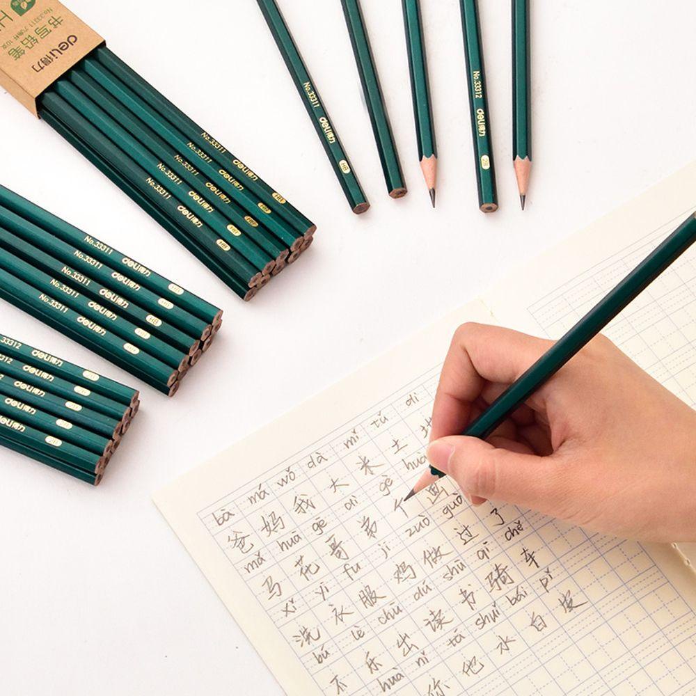 Bộ Bút Chì Màu Đen Ngòi Vừa Cứng 2H Vẽ Tranh Nghệ Thuật