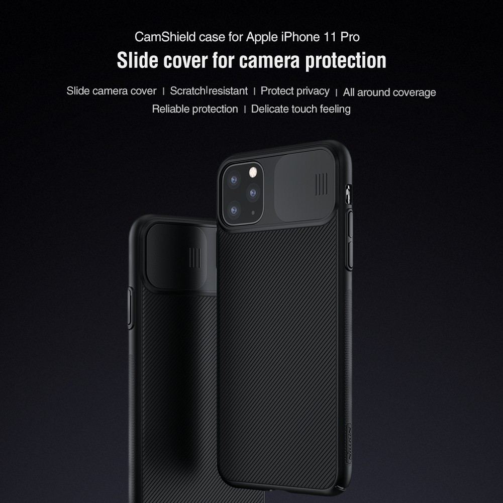 Ốp lưng NILLKIN thiết kế nắp đậy bảo vệ camera cho iPhone 11 Pro Max