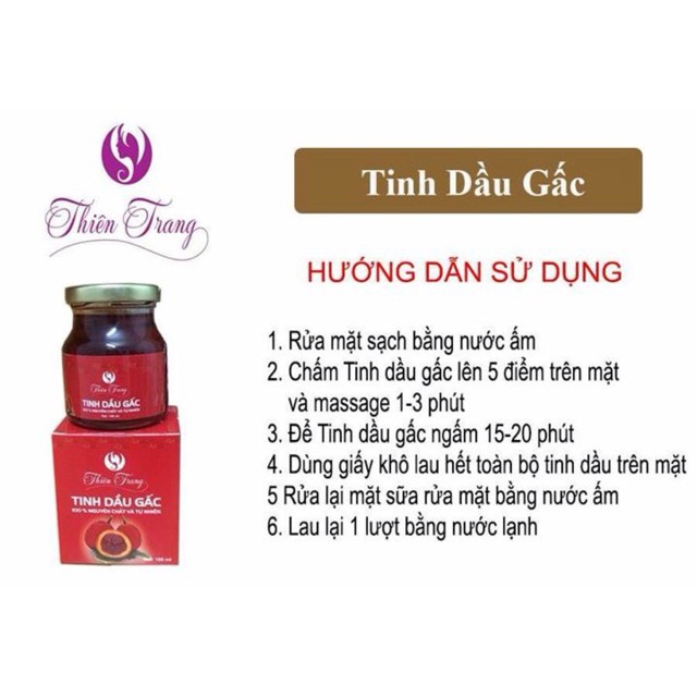Tinh dầu gấc Thiên Trang - handmade