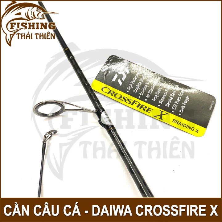 Cần câu cá Daiwa Crossfire X 702MHS - 2m13 cần lure máy đứng