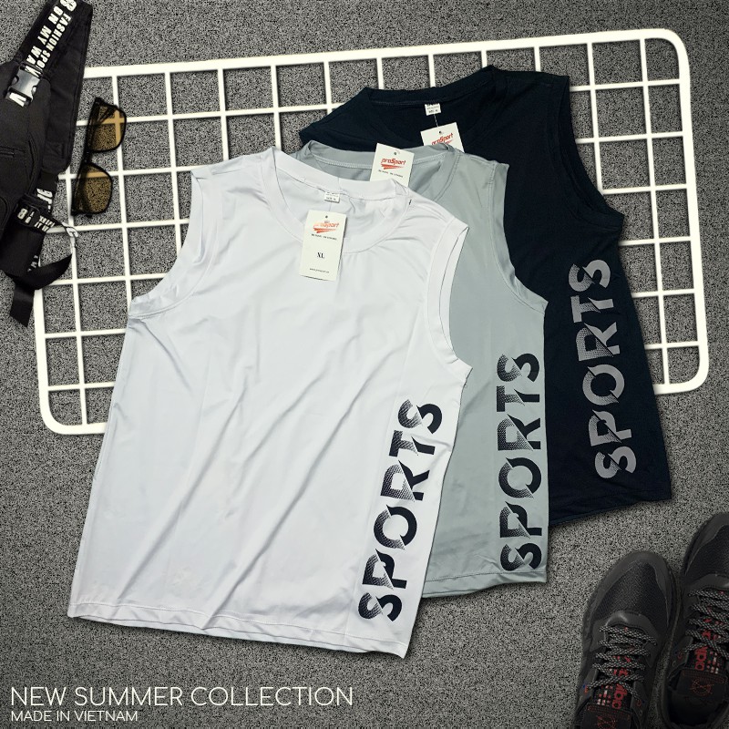 Áo 3 lỗ nam 💥FREESHIP⚡ Áo ba lỗ nam MK Áo thun nam cổ tròn lót TankTop form rộng sát nách tập gym co giãn mùa hè đẹp