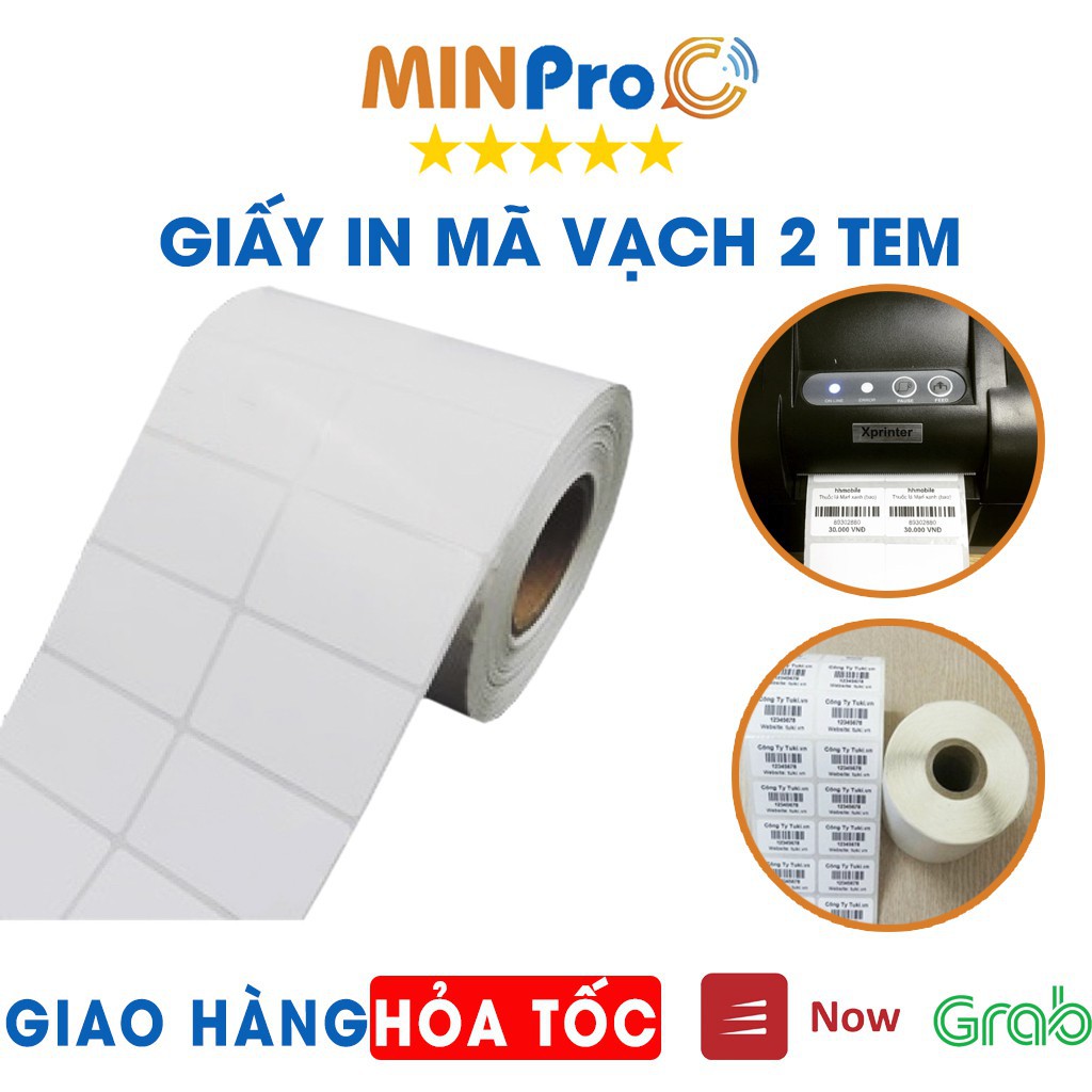 Máy in nhiệt chuyên dụng HPRT N41 in đơn hàng TMĐT kèm khay và 2 cuộn 2 tem 70*22mm Tặng Bút vệ sinh máy in