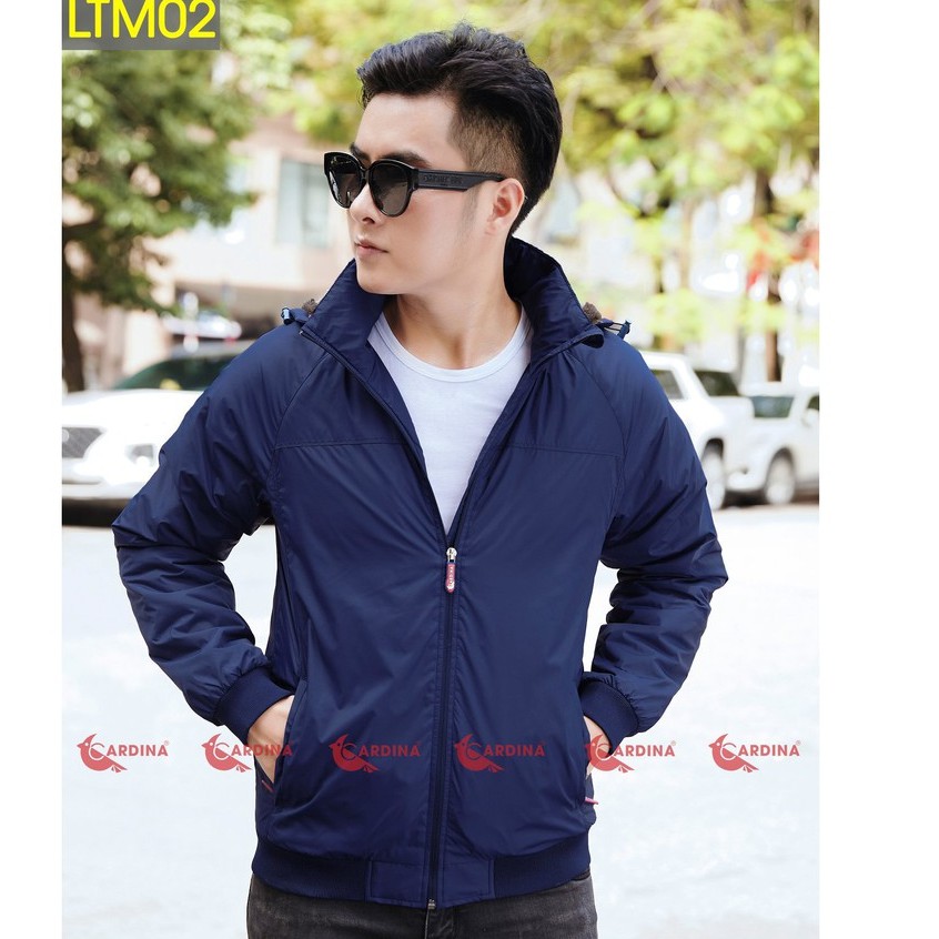 Áo Khoác Nam, Áo Gió Nam 2 Lớp Lót Lông Cừu CARDINA Cao Cấp Siêu Nhẹ, Siêu Ấm