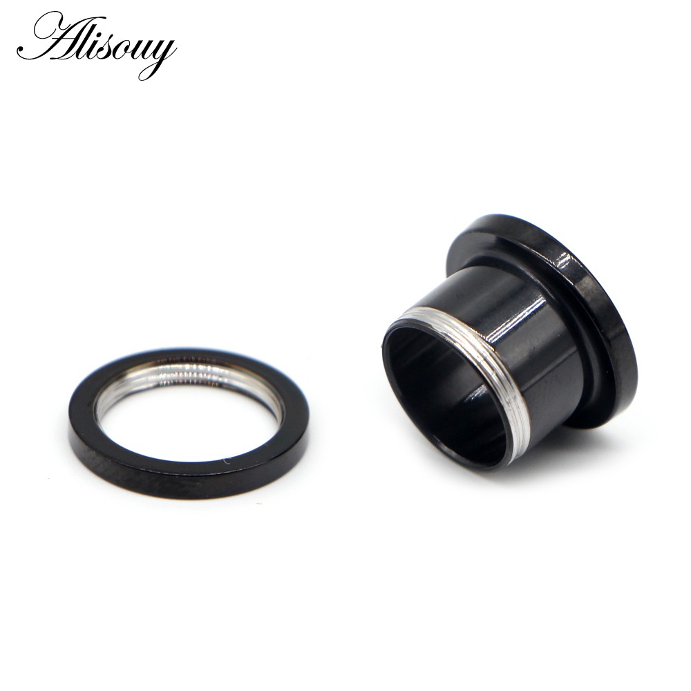Alisouy Set 2 Khuyên Tai Bằng Thép Không Gỉ Đính Pha Lê Lấp Lánh Thời Trang