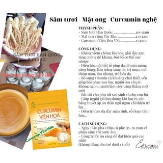 Hũ sâm tươi Hàn - Curcucmin (nghệ) - Mật ong