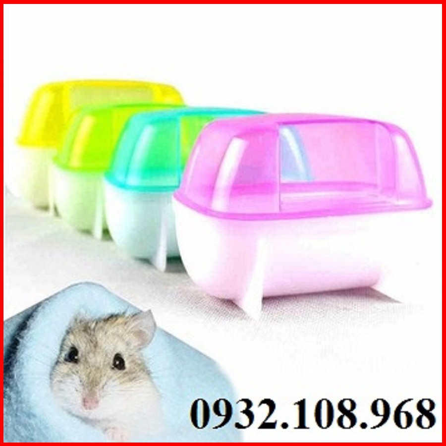 Nhà tắm cho hamster bằng nhựa kích thước size 10 X 6 X 6cm