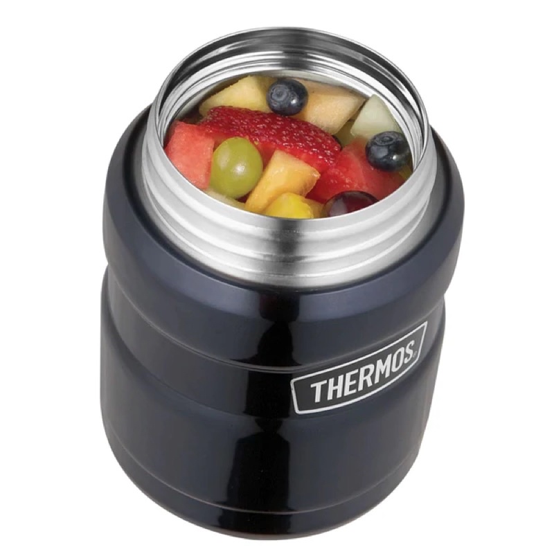 🇩🇪 Bình giữ nhiệt ủ cháo soup thức ăn Thermos food flask 470ml kèm thìa inox có thể xếp gọn lại trên nắp hộp