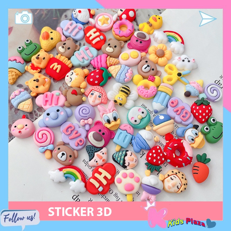 Sticker 3d dán siêu dễ thương dán điện thoại , bình nước dán trên mọi bề mặt
