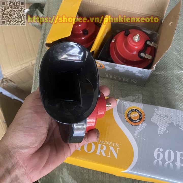 Còi Xe Máy, Còi Ô Tô, Kiểu Dáng Ốc Sên 12V