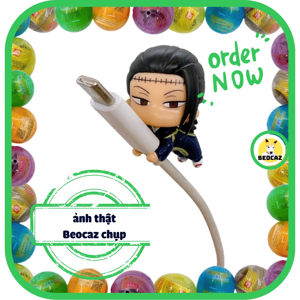 Mô hình Jujutsu Kaisen JJK chính hãng trứng Gacha Hugcot trang trí cáp sạc Chú Thuật Hồi Chiến Bandai