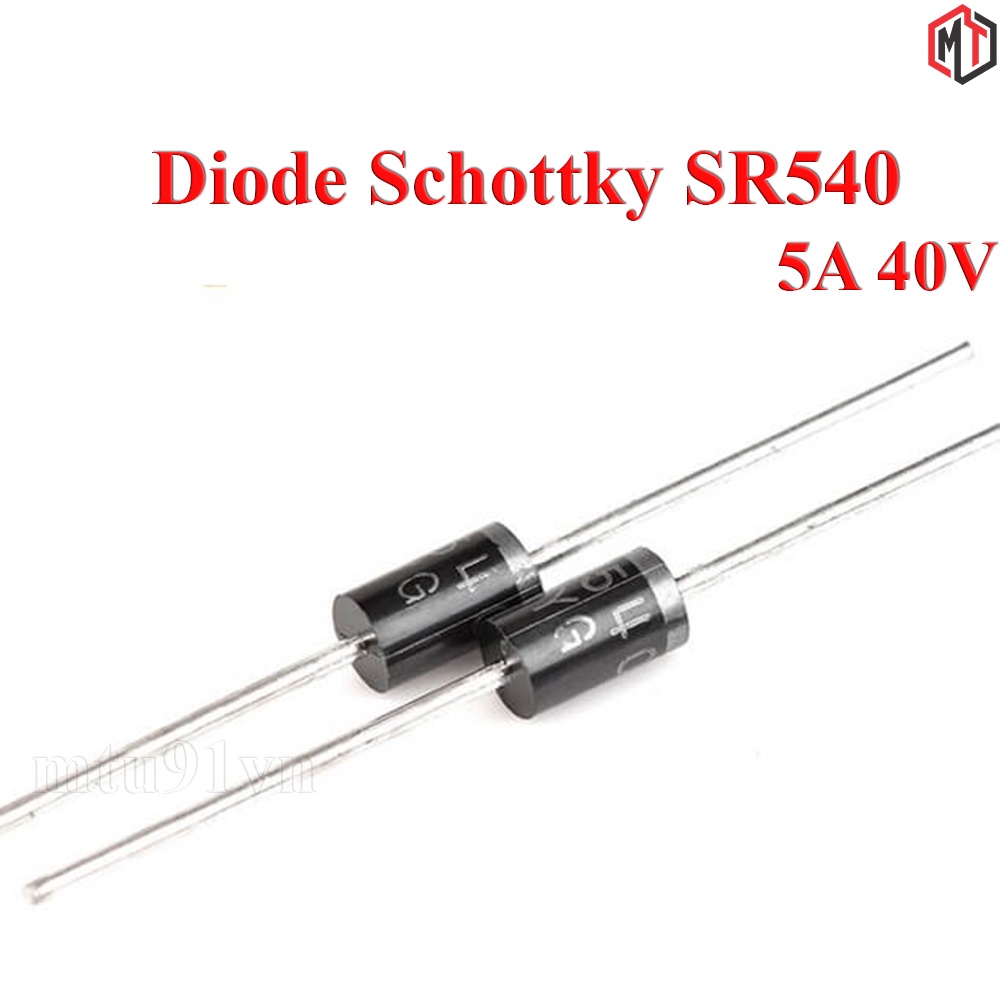 Điốt (diode) Schottky SR540 5A 40V - DO-27