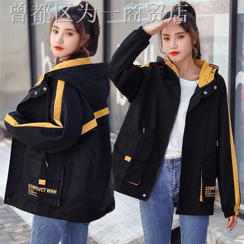 Áo Khoác Có Nón Dáng Rộng Thời Trang Mùa Xuân Phong Cách Hàn Quốc Cho Nữ