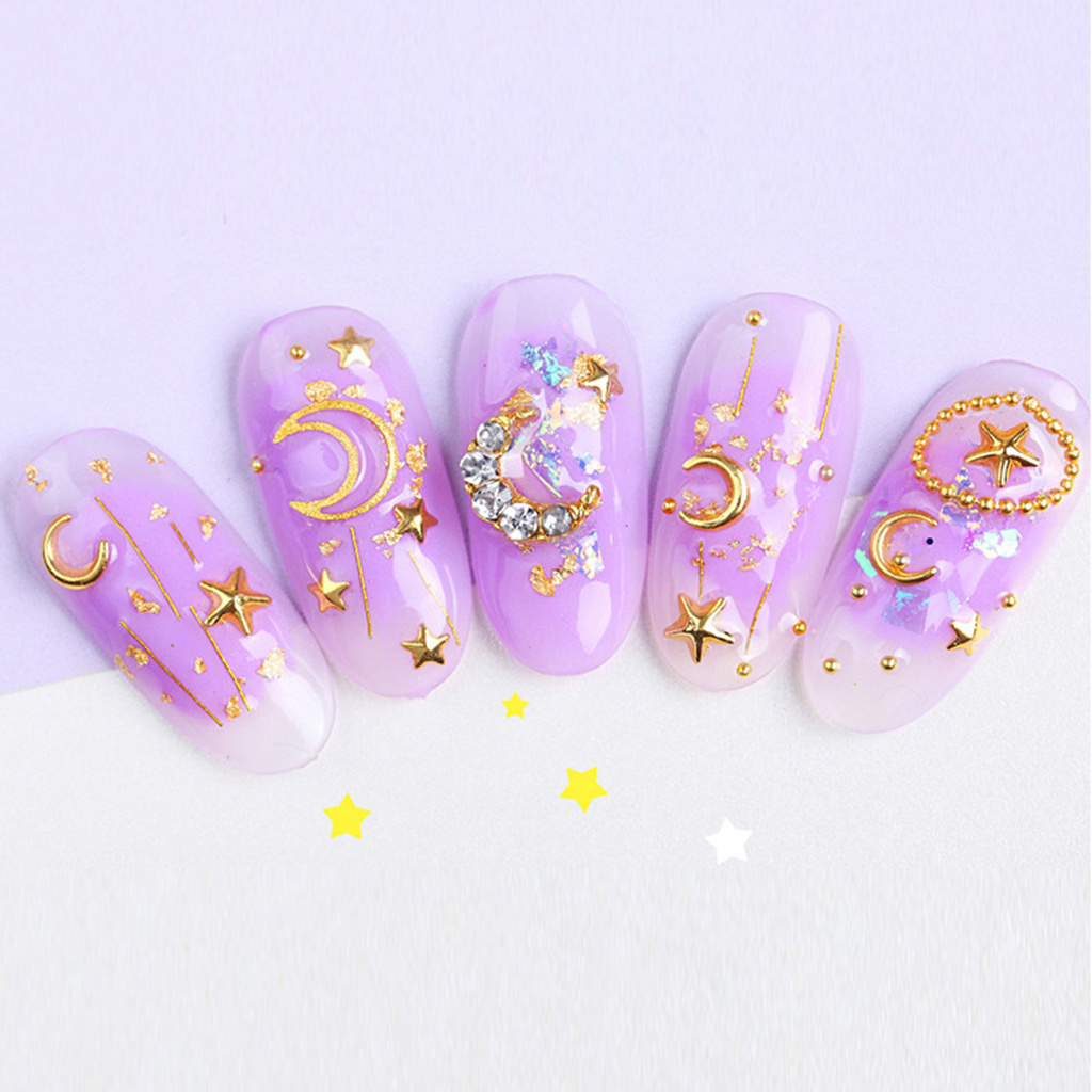 [Hàng mới về] Hộp kim sa trang trí móng tay nghệ thuật xinh xắn thời trang