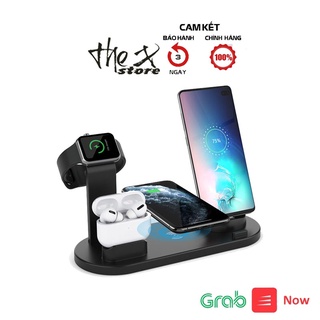 Sạc không dây 4in1 cho iphone airpods-apple watch- samsung- oppo bảo hành 12 tháng tx
