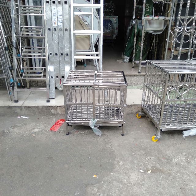 Chuồng chó inox 40*60*60 SHIP HỎA TỐC TPHCM