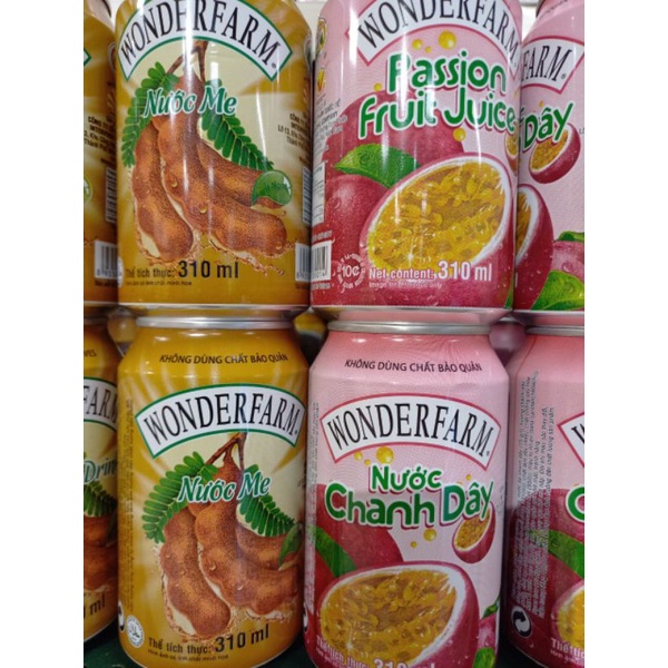 Nước me/chanh dây Wonderfarm 310ml