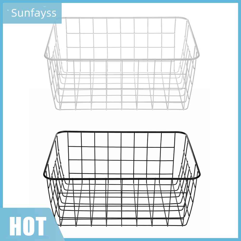 Sunfa Giỏ Sắt Nghệ Thuật Đựng Đồ Dùng Để Bàn Sắp Xếp Gọn Gàng Bằng Kim Loại