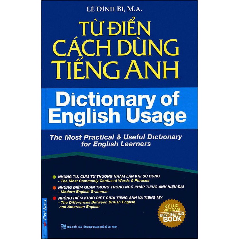 Sách - Từ Điển Cách Dùng Tiếng Anh