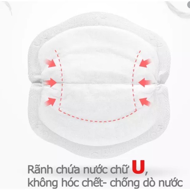 Hộp 108 miếng lót thấm sữa siêu thấm hút Kichi