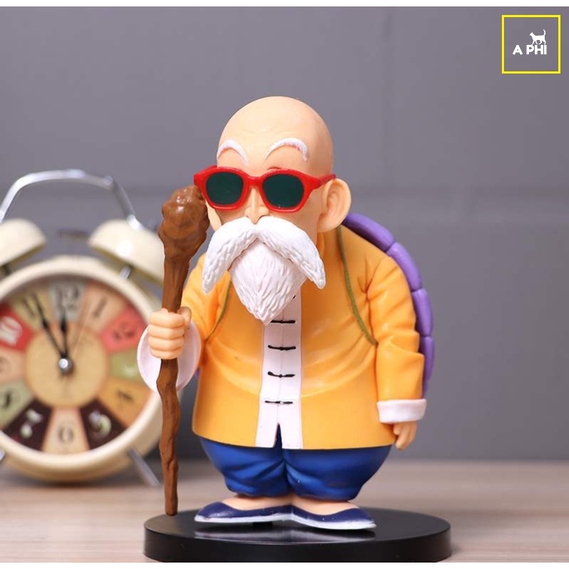 Mô hình Dragon Ball thời thơ ấu Songoku, cụ rùa, krillin, lợn 16cm
