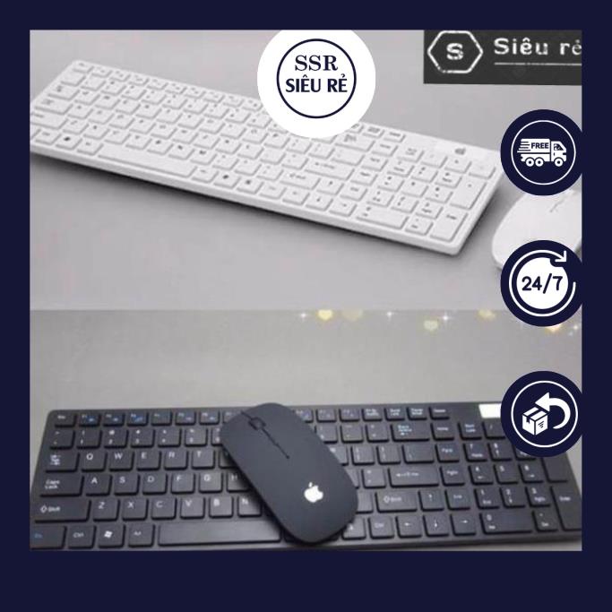 Bộ Bàn Phím Chuột Không Dây SSR Apple Cao Cấp - Combo Phím Chuột Bluetooth (LA155199)