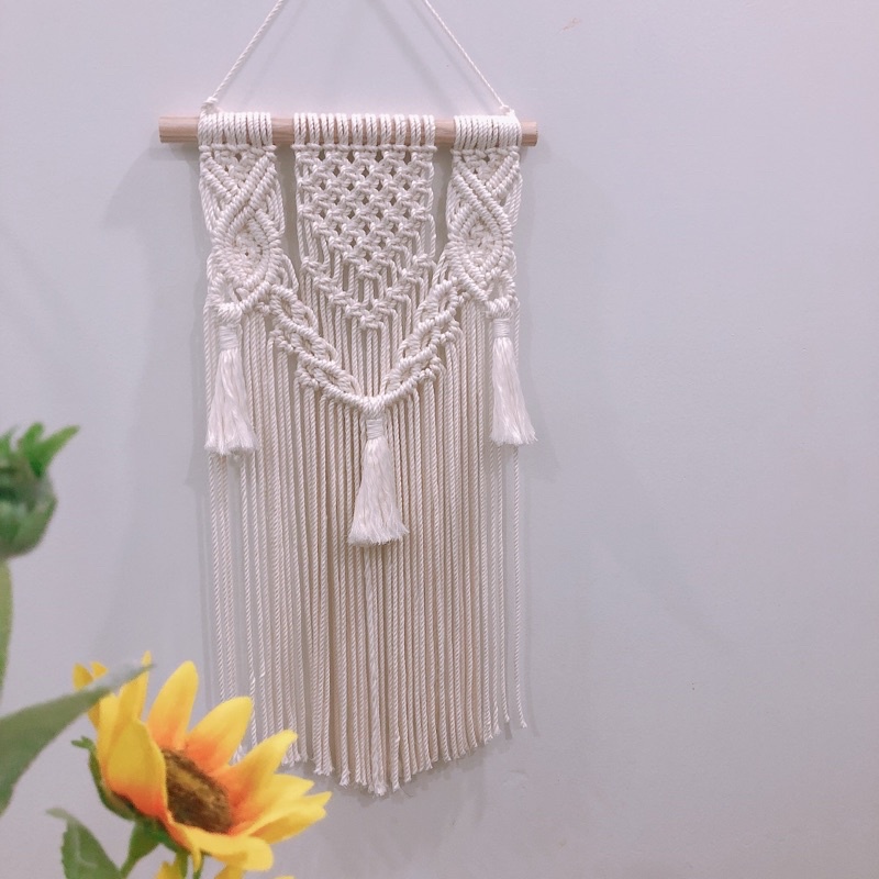 N10 mành treo tường tết macrame decor nội thất trang trí phòng cải tạo phòng treo trang trí