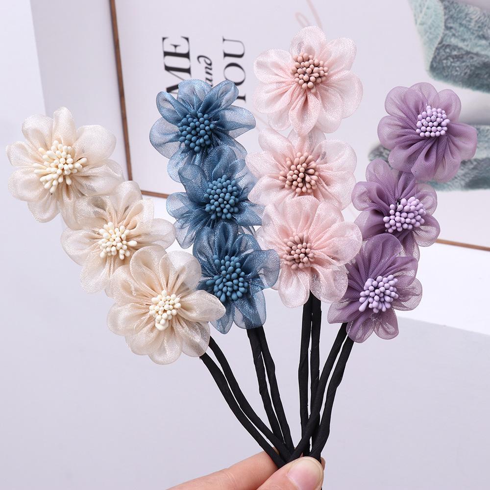 Kẹp Tóc Đính Hoa Handmade Xinh Xắn Cho Nữ