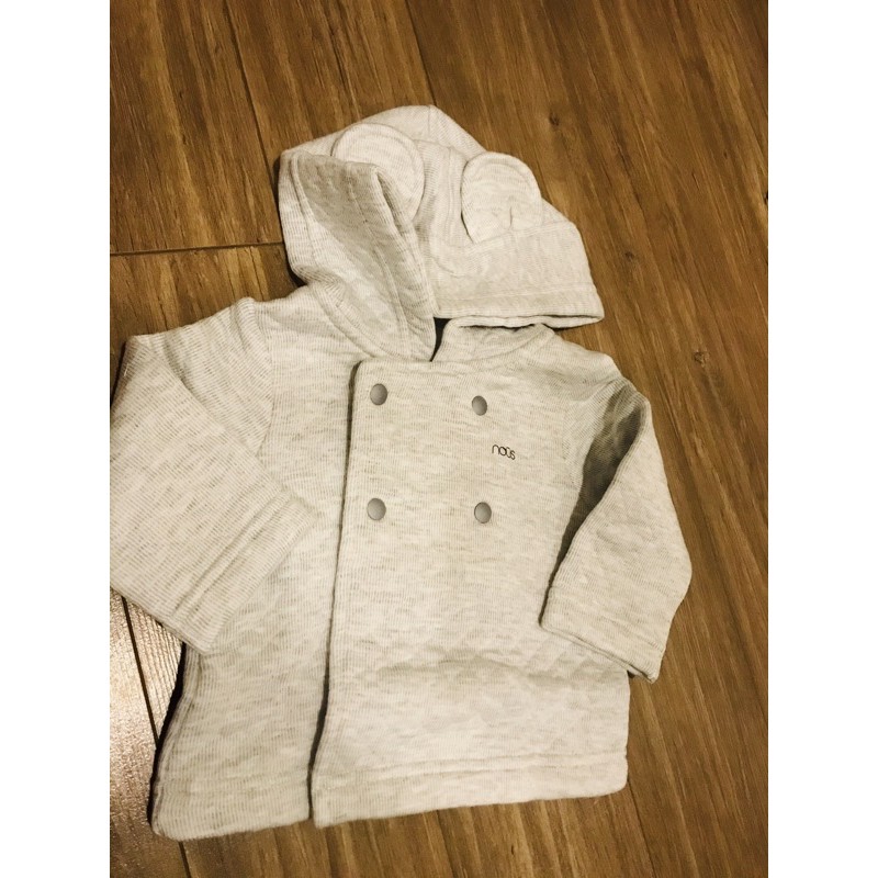 Áo khoác Nous 3-12M cho bé nón tai thỏ