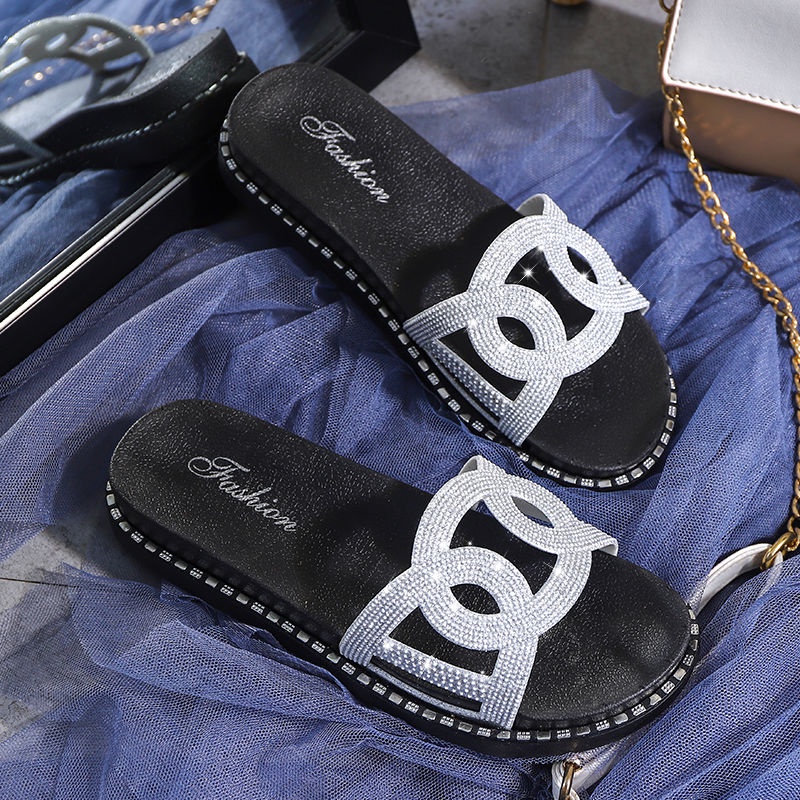 Dép Quai Ngang Đế Dày Họa Tiết Chấm Bi Thời Trang Mùa Hè Phong Cách Mới Cho Nữ