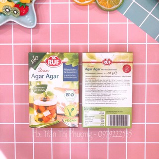 Bột rau câu hữu cơ Agar Agar Ruf
