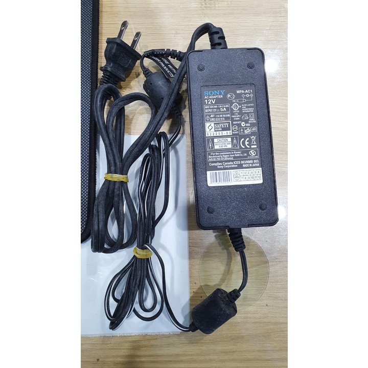 Adapter nguồn sony 12V 5A MPA-AC1, hàng nhật xịn, bảo hàng 12 tháng.
