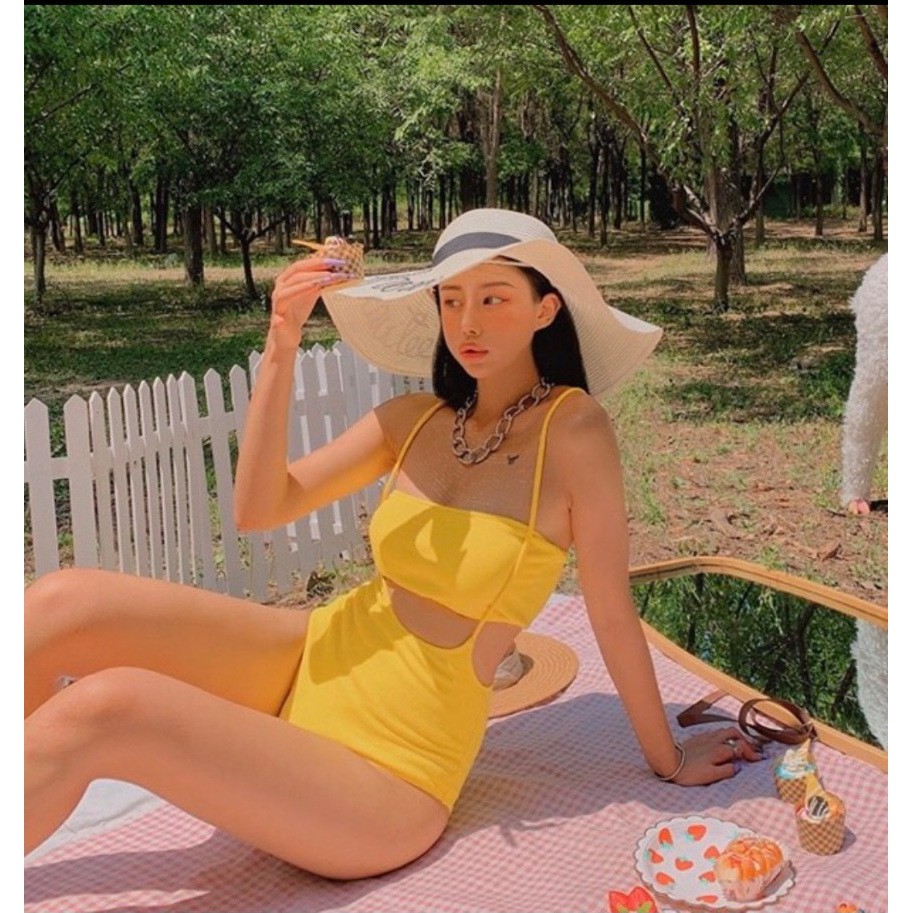 Set bikini đồ bơi áo quây quần yếm xinh xắn R18